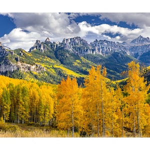 Colorado Mountains Fall Photography, Landscape Canvas and Metal Print, Wall Art, Home Decor, Landscape Photo, Fine Art Print