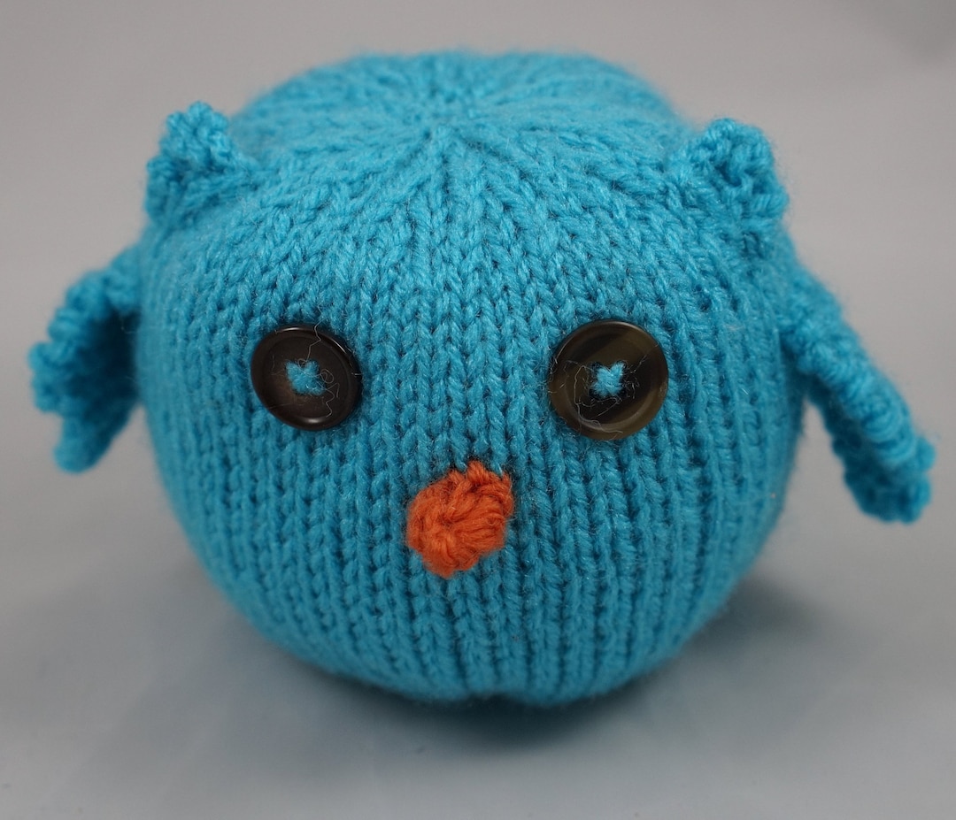 Owl Stuffed Animal Knitted Owl Soft Toy Stuffed Toy Handmade Toy Etsy