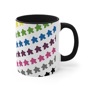 Taza de café Meeple, 11oz, juegos de mesa, jugador de mesa