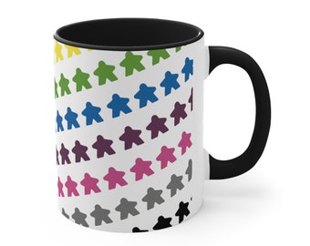 Meeple Coffee Mug, 11oz, board games, board gamer