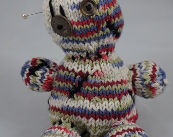 Handmade Knitted Zombie Stuffed Animal: Soft Toy