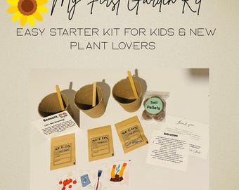 Kids' First Garden Kit | Sunflower, Bean & Tomato Seeds