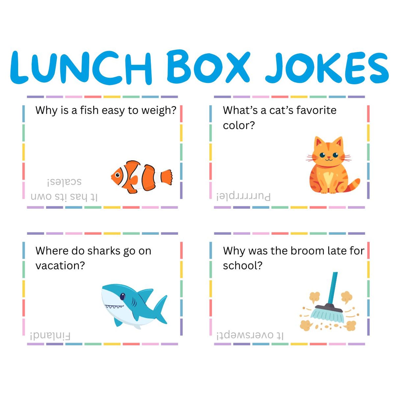 Printable Lunchbox Jokes for Kids – 40 Funny School Lunch Notes ...