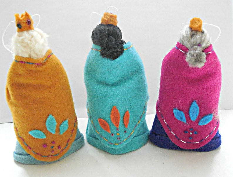 Three Wise Men Clothespin Ornament