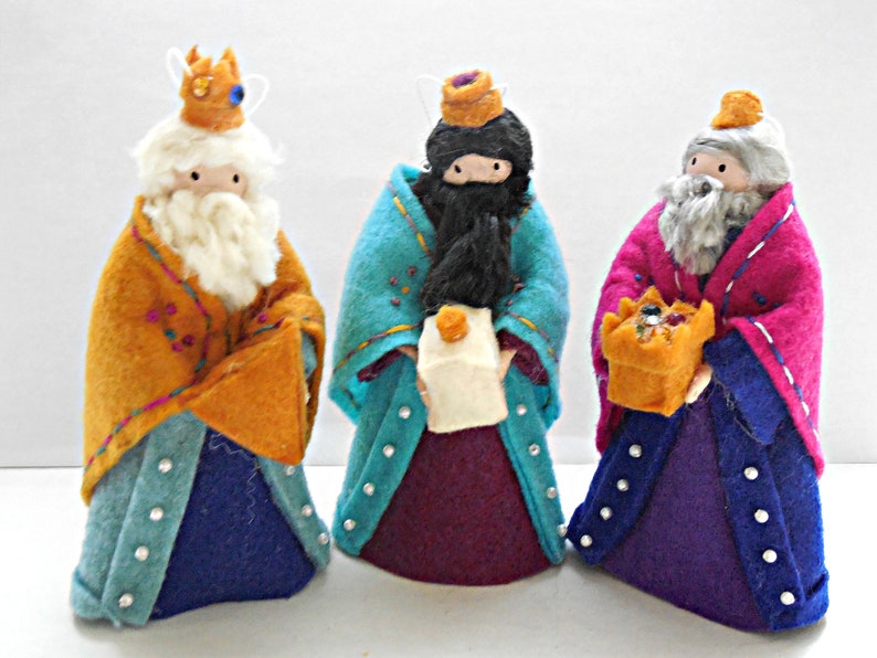 Three Wise Men Clothespin Ornament