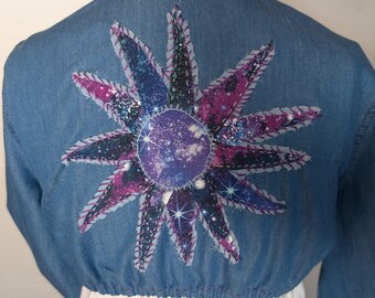 Upcycled Long Sleeve Cropped Shrug
