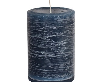 Large Rustic UNScented Pillar Candle