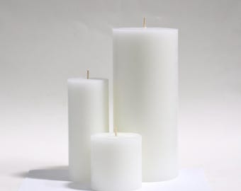 Classic White Pillar Candle UNScented
