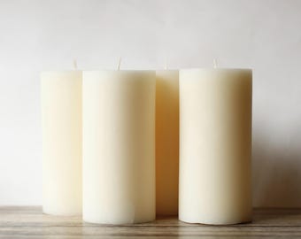 UNScented Classic Ivory Pillar Candle
