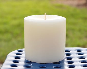 UNScented 4 x 4" Pillar Candle Ivory