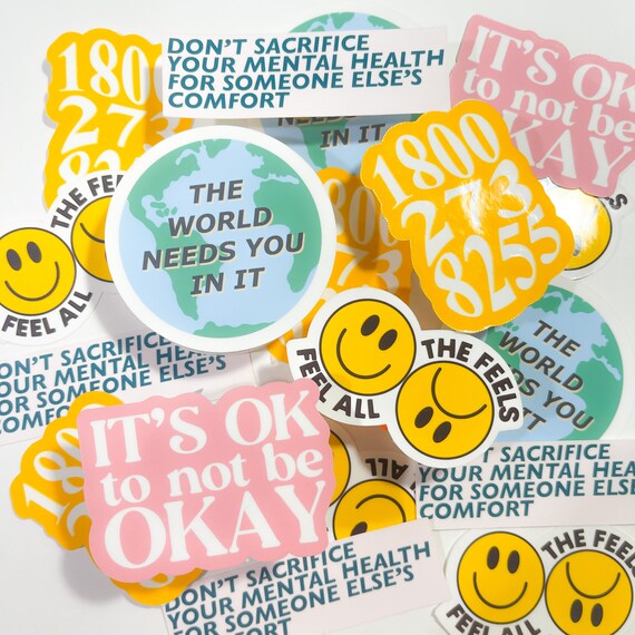 The World Needs You In It Sticker Mental Health Awareness Stickers ...