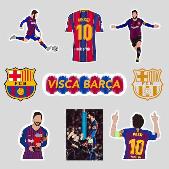 Barcelona FC Spain Soccer Football Car Bumper Sticker Decal 5 x 5