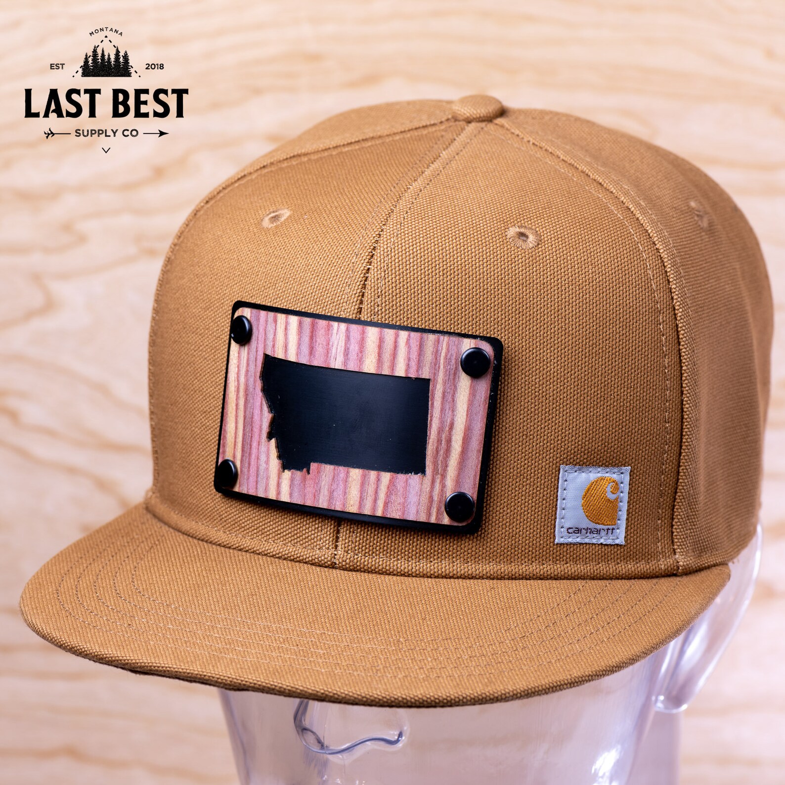 Carhartt Hat Eastern Red Cedar Wood and Metal Patch Riveted Etsy