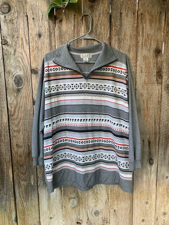 Vintage aztec shirt mens Gem