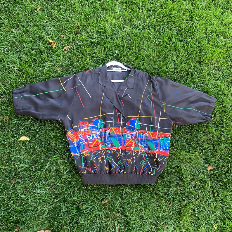 1980s Blouse XL