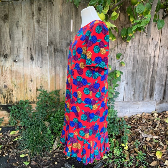 Vintage Bright Floral Dress by Liz Claiborne - image 6