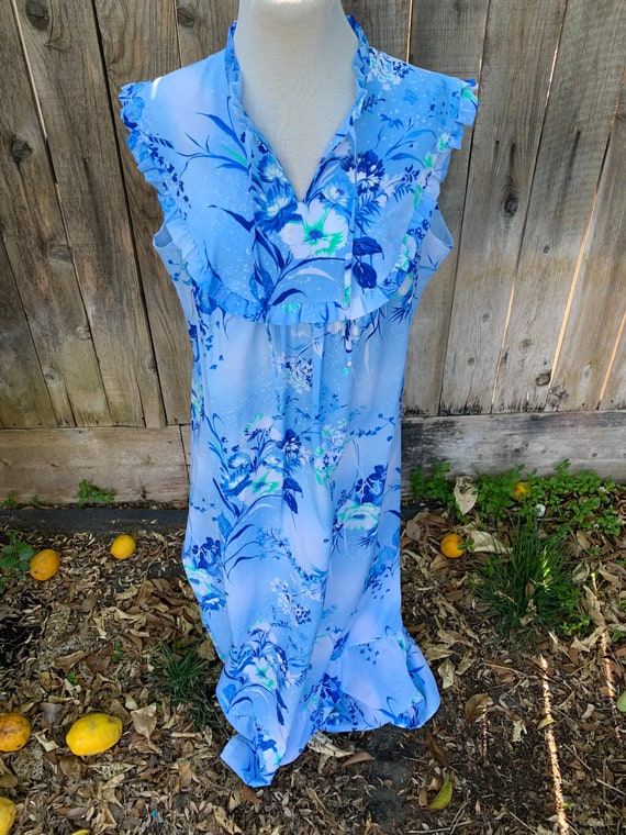 Vintage Hawaiian Darina Dress, Floral Maxi - image 2