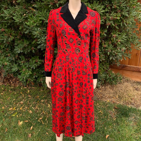 Vintage Lanz Originals Red Dress - image 5