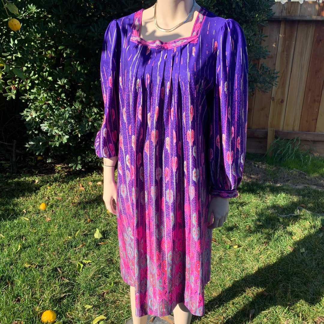 Vintage Purple Dress - M