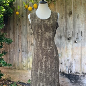 90s Animal Print Maxi Dress
