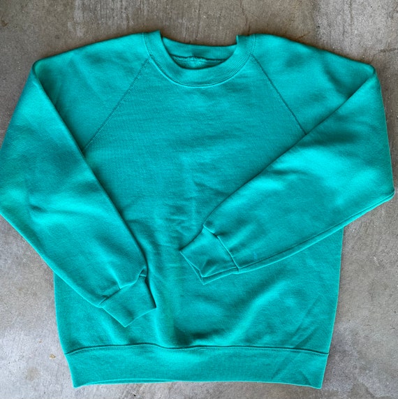 Vintage Solid Crewneck Sweatshirt - image 1