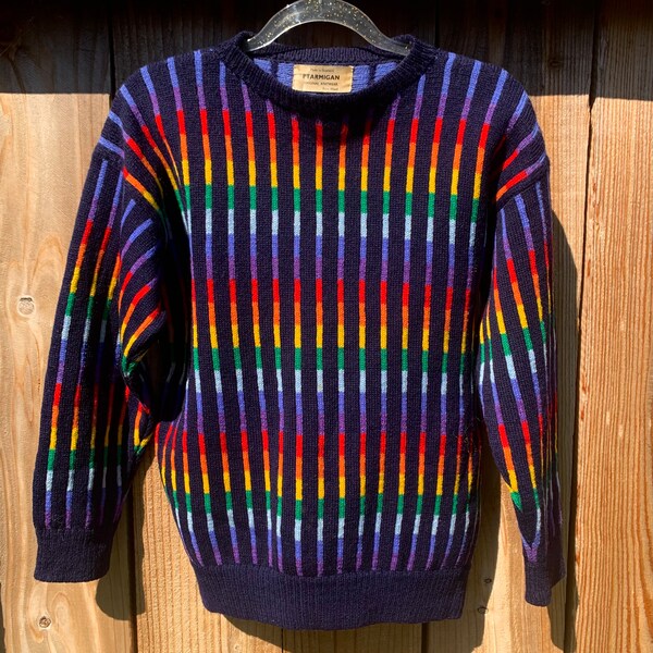 Rainbow Sweater - Etsy