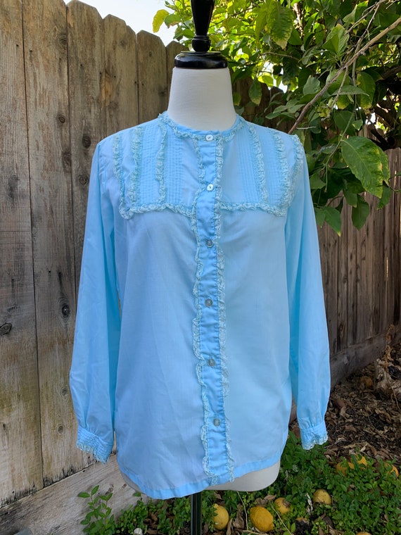 Vintage 60s Ruffle Blouse