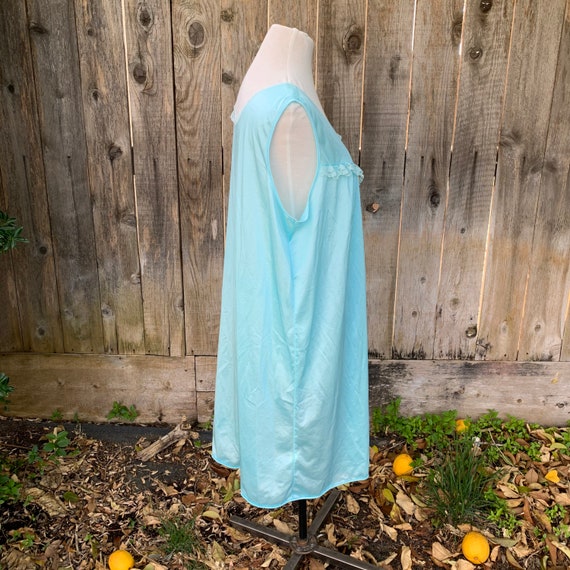 Vintage Light Blue Nightgown - image 8