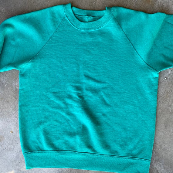 Vintage Solid Crewneck Sweatshirt - image 2