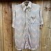 VTG 70's Hukapoo Huk-A-Poo Mens Cream 1/4 Button