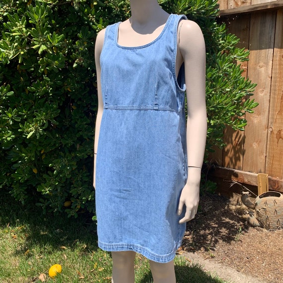 Sleeveless Denim Dress - image 2