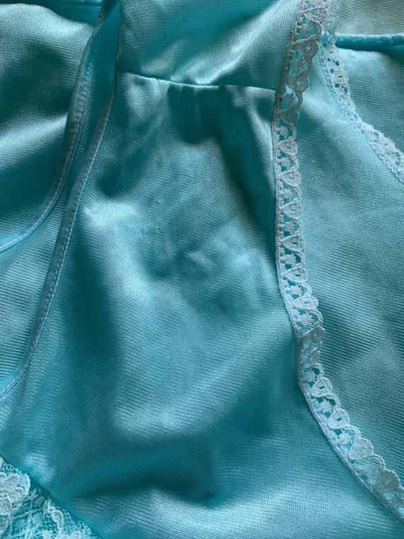 Vintage Light Blue Nightgown - image 10