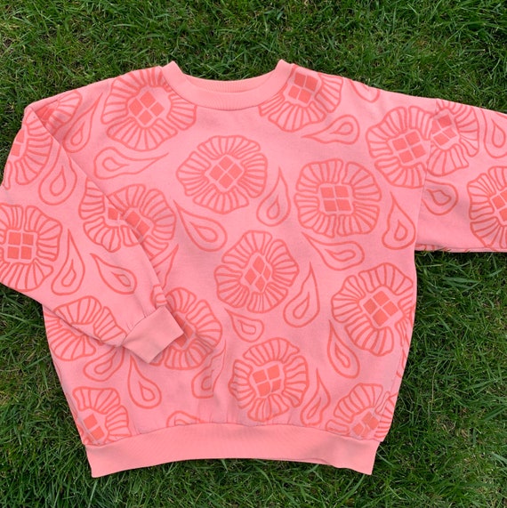 80s 90s Pink Crewneck Sweatshirt - image 4