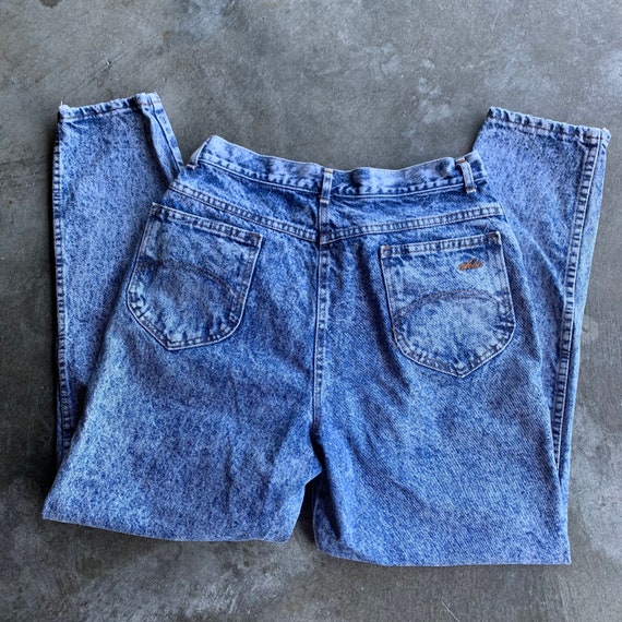Vintage 80s Chic Acid Wash Jeans - Gem