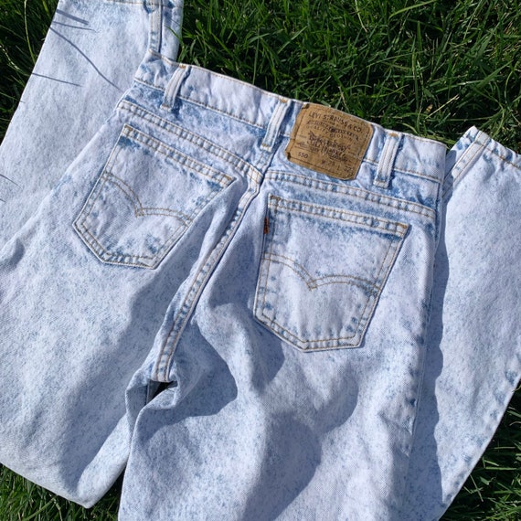 Acid Wash Levi’s 550 Orange Tab - image 1