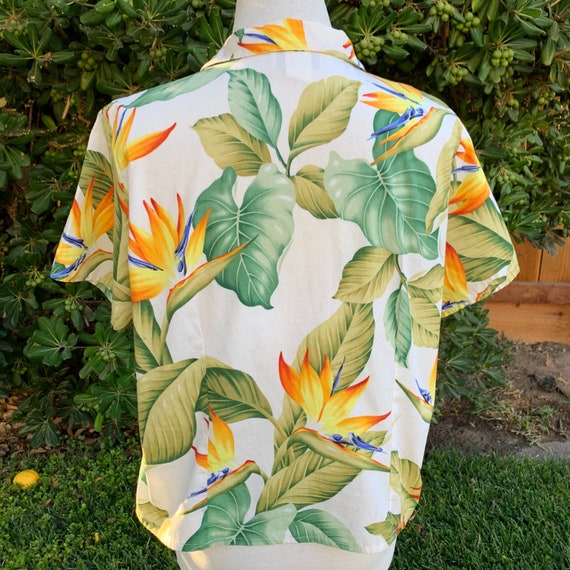 Vintage Birds of Paradise Hawaiian Shirt - image 6