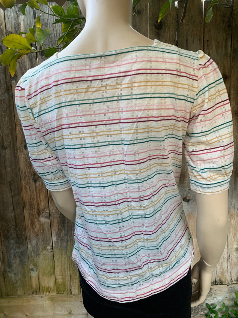 Vintage 80s Shirt Striped Button Down