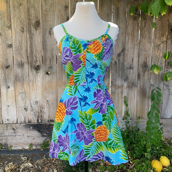 Vintage Hilo Hattie Pineapple Dress - Etsy