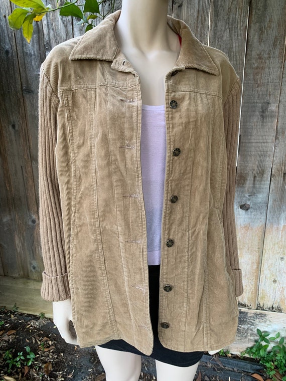 Tan Corduroy Jacket Sweater Combo - image 6