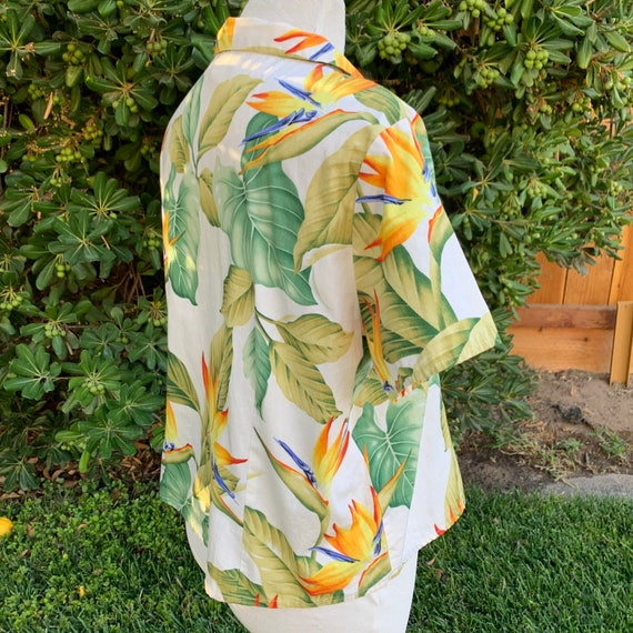 Vintage Birds of Paradise Hawaiian Shirt - image 5