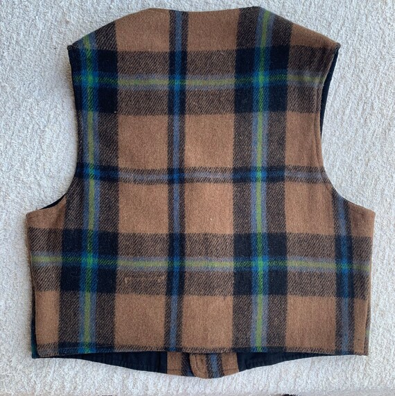 Brown Plaid Barrett Vest main image 1