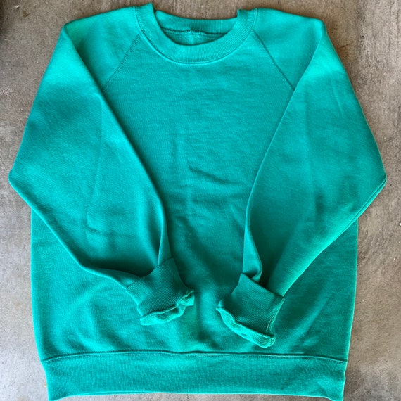 Vintage Solid Crewneck Sweatshirt - image 4