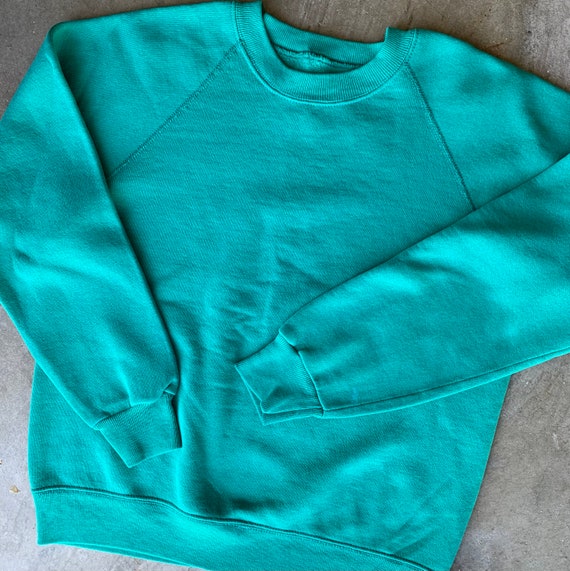 Vintage Solid Crewneck Sweatshirt - image 3