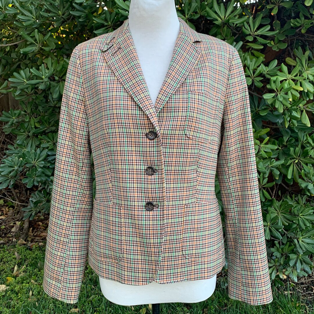 Wool plaid Blazer