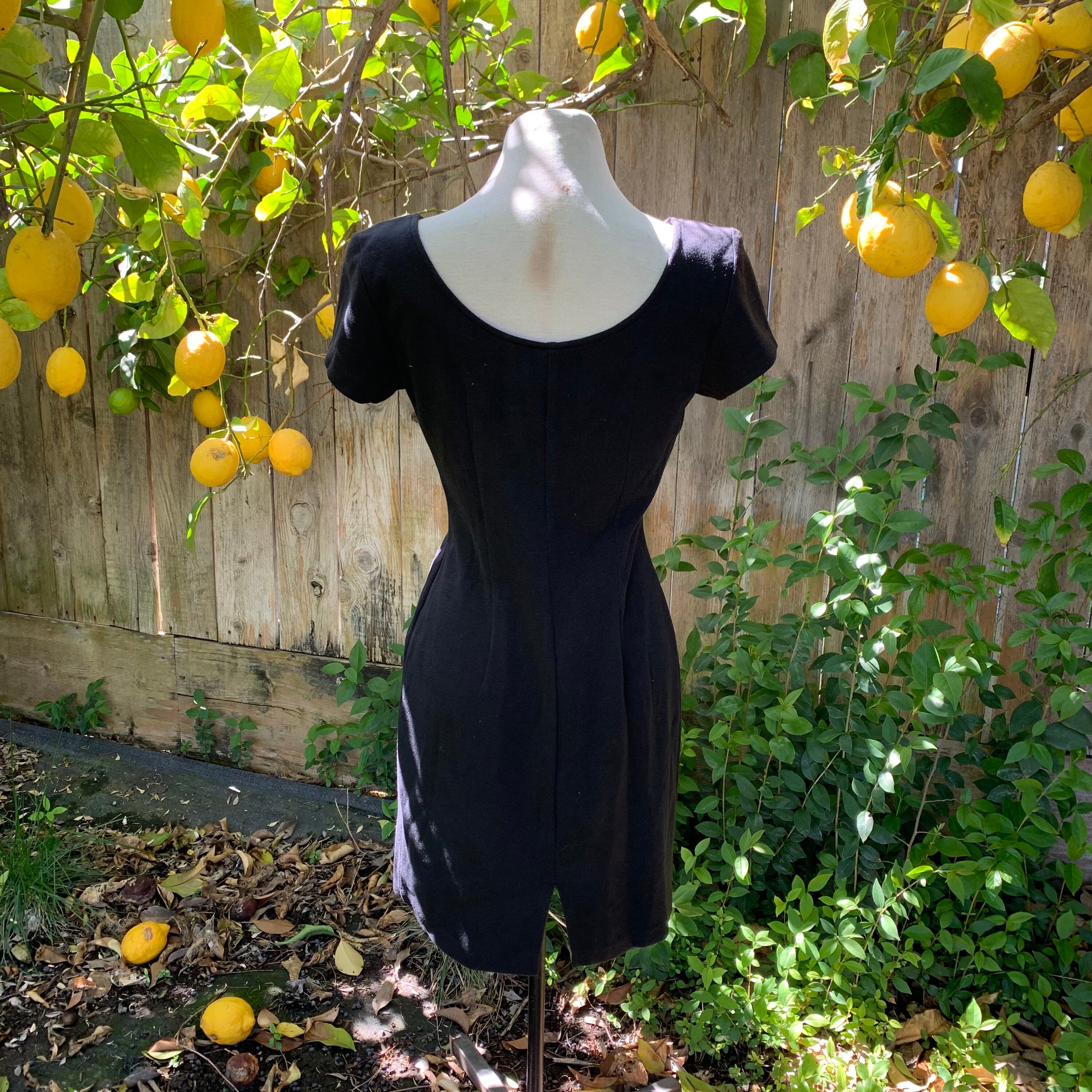 Vintage All That Jazz Little Black Dress Lace up Top 80s Etsy