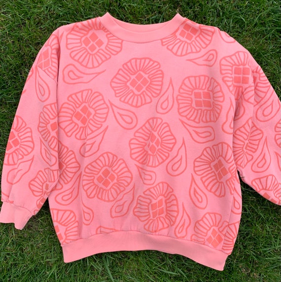 80s 90s Pink Crewneck Sweatshirt - image 1