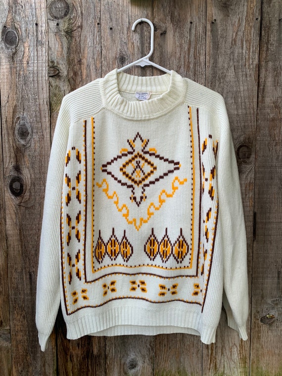 Vintage Acrylic Sweater, Fully Fashioned