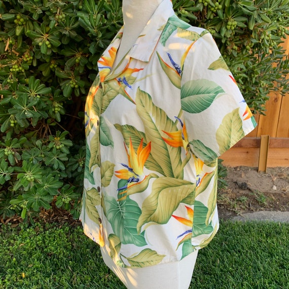 Vintage Birds of Paradise Hawaiian Shirt - image 4