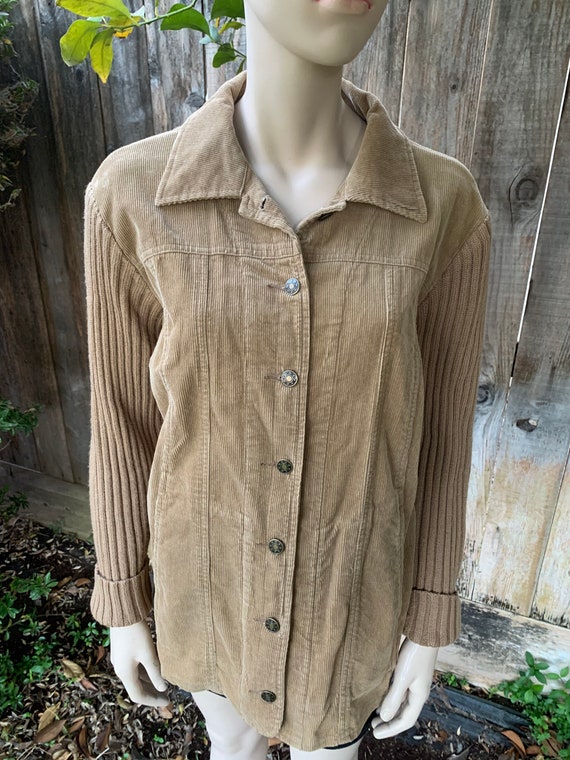 Tan Corduroy Jacket Sweater Combo - image 8