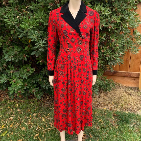 Vintage Lanz Originals Red Dress - image 1